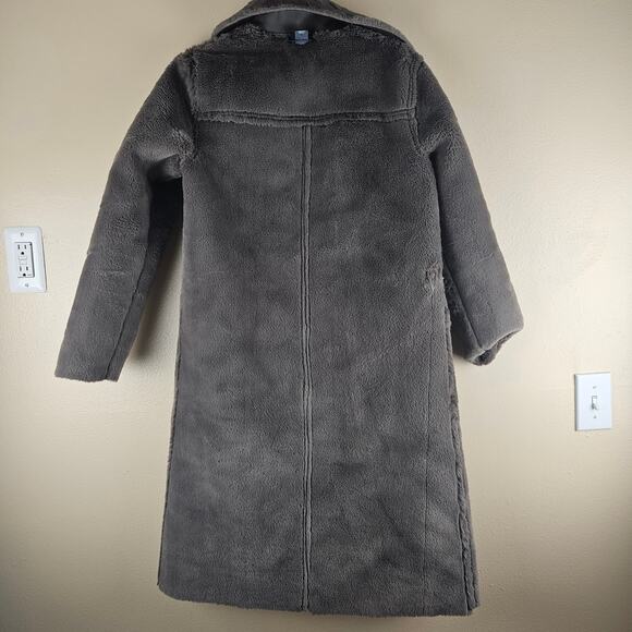 Anthropologie Kerry Reversible Faux Fur Duster Coat Jacket Size XS - Picture 6 of 9